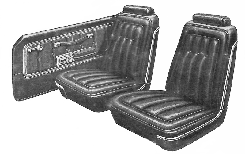 1976 Ford Elite 2-Dr Hardtop Trim F8 Complete Interior