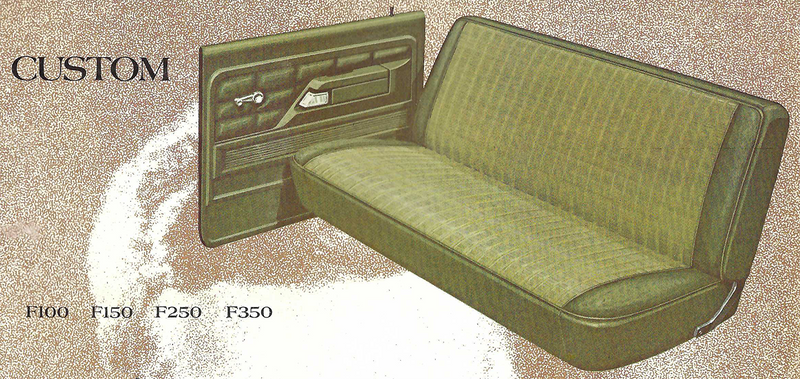1976 Ford F-Series Custom Pickup Trim AG Complete Interior