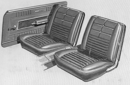 1966 Ford Fairlane 500 XL 2-Door Hardtop Trim B7 Complete Interior