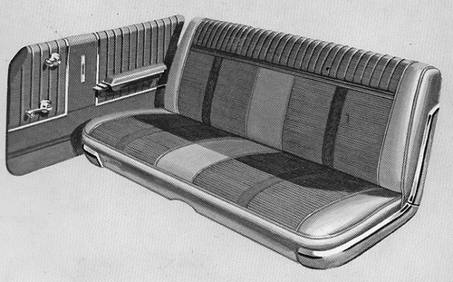 1966 Ford Galaxie 500 4-Door Sedan Trim 55 Complete Interior
