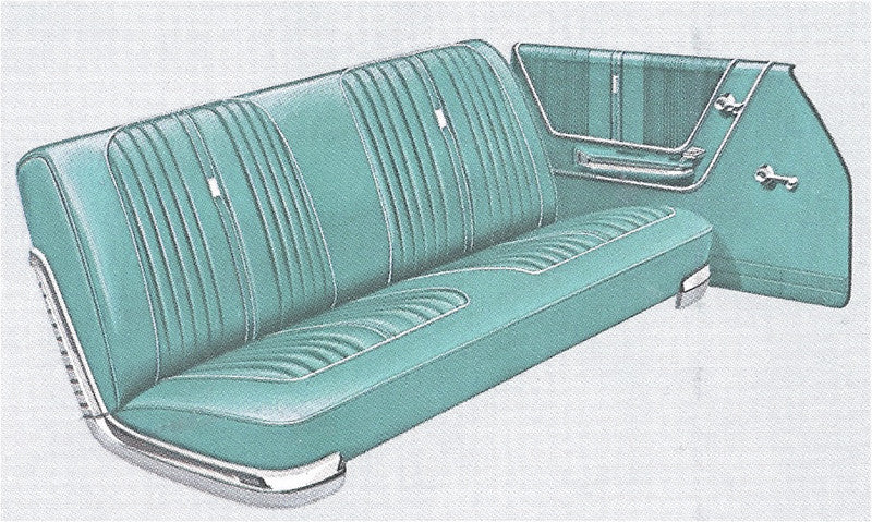 1964 Ford Galaxie 500 4-Door Sedan Trim 17 Complete Interior
