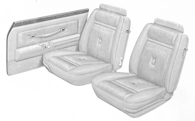 1976 Ford Granada Ghia 4-Door Sedan Trim ND Complete Interior