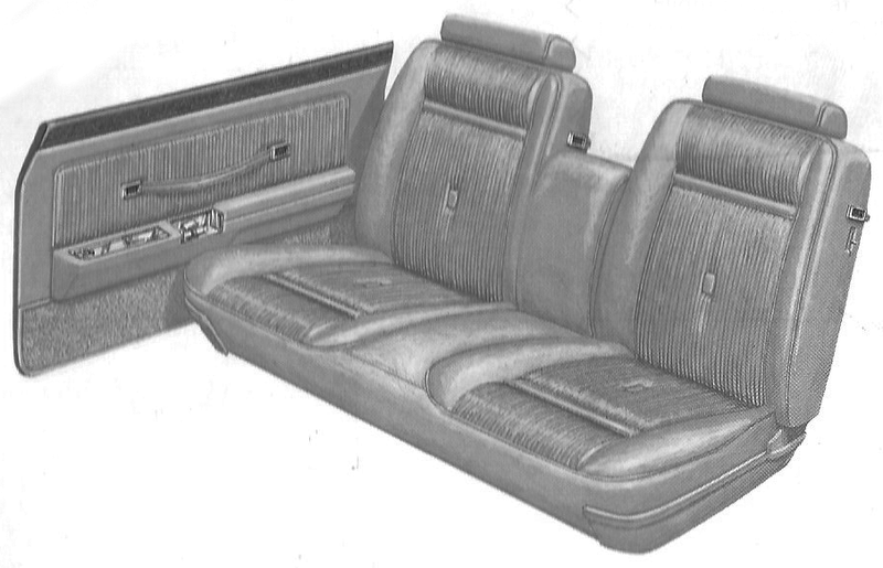 1977 Ford Granada Ghia 4-Door Sedan Trim QU Complete Interior