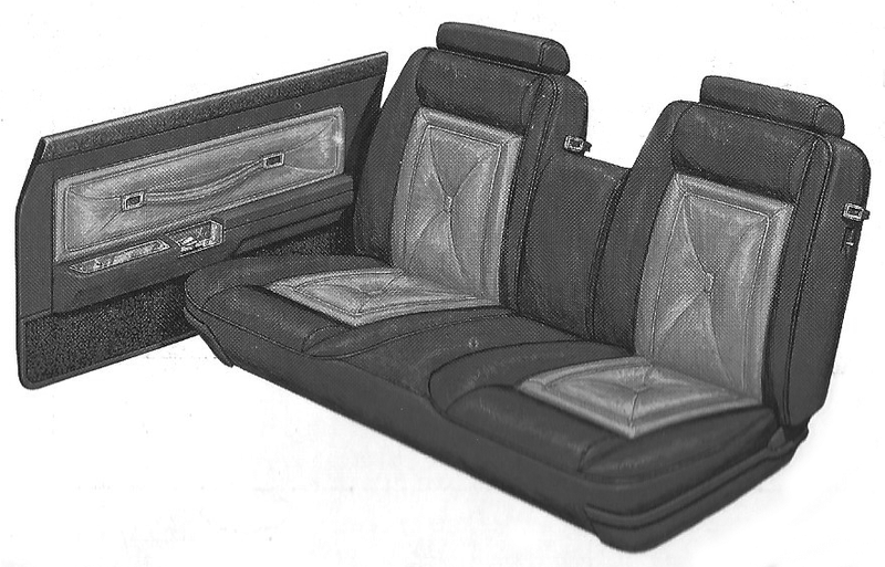 1977 Ford Granada Ghia 4-Door Sedan Trim RD Complete Interior
