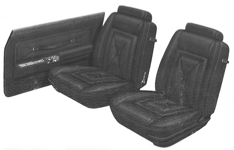 1977 Ford Granada Ghia 4-Door Sedan Trim MU Complete Interior