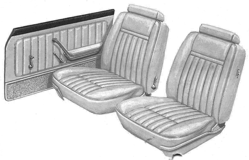 1977 Ford Granada Ghia 2-Door Sedan Trim FR Complete Interior