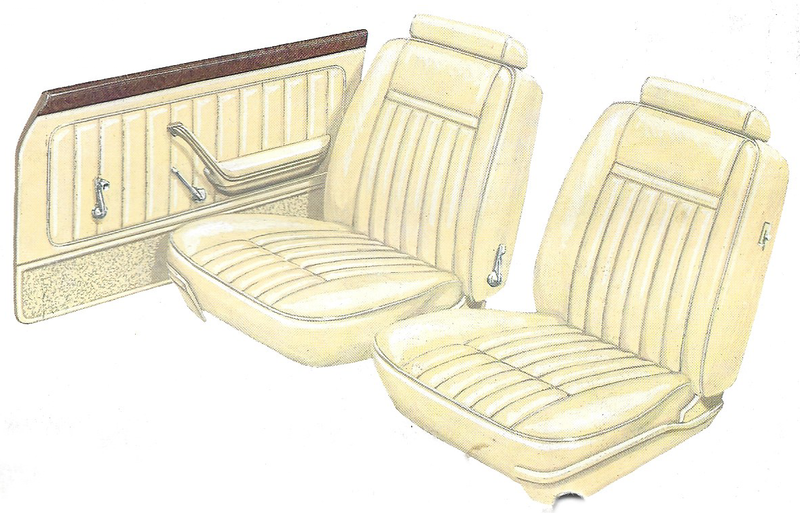 1977 Ford Granada Ghia 4-Door Sedan Trim CV Complete Interior
