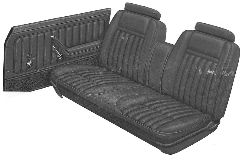 1977 Ford Granada Ghia 4-Door Sedan Trim BU Complete Interior