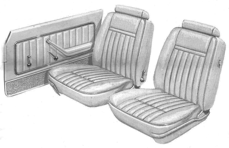 1977 Ford Granada 2-Door Sedan Trim AB Complete Interior