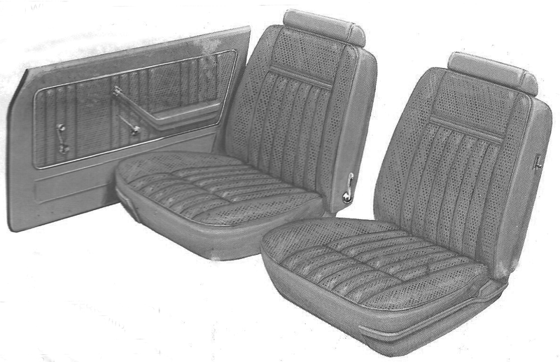 1977 Ford Granada 2-Door Sedan Trim PD Complete Interior