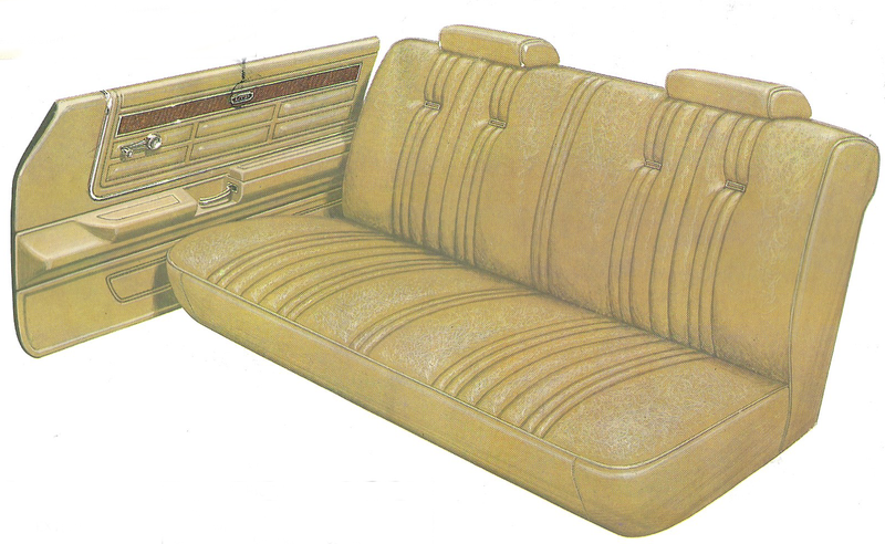 1977 Ford LTD 2-Door Pillared Hardtop Trim DY Complete Interior