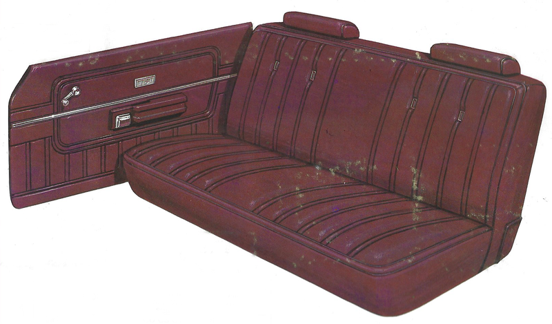 1977 Ford LTD II 2-Door Pillared Hardtop Trim CD Complete Interior