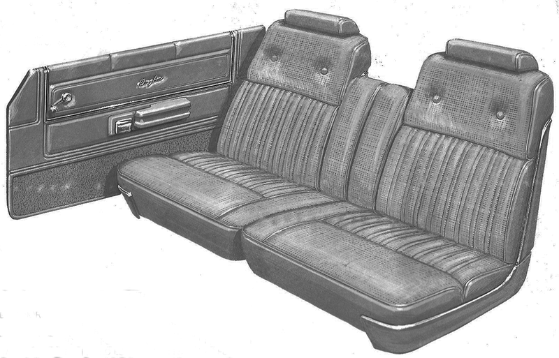 1977 Ford LTD II Brougham 2-Door Pillared Hardtop Trim ET Complete Interior