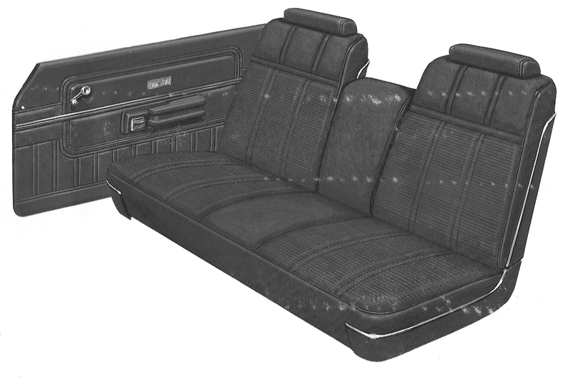 1977 Ford LTD II 4-Door Pillared Hardtop Trim MR Complete Interior