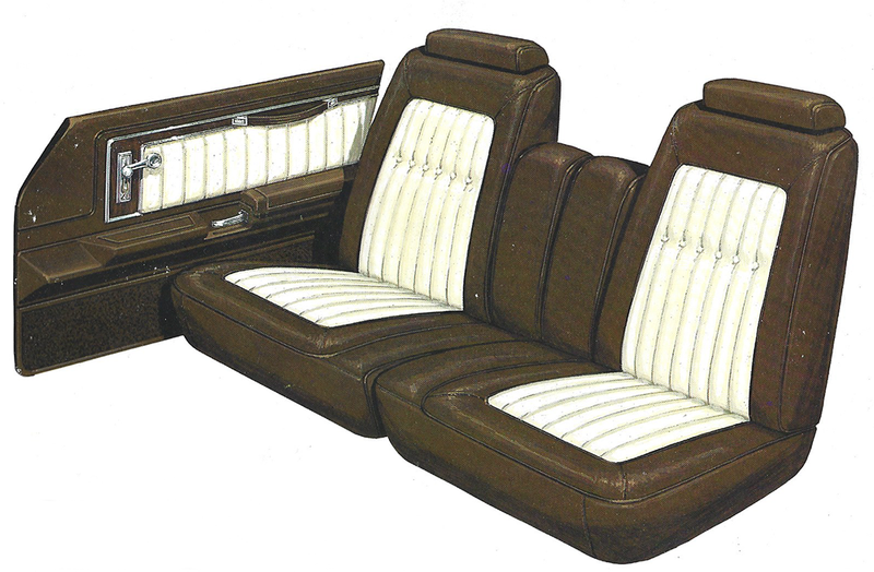 1977 Ford LTD Landau 2-Door Pillared Hardtop Trim Y3 Complete Interior