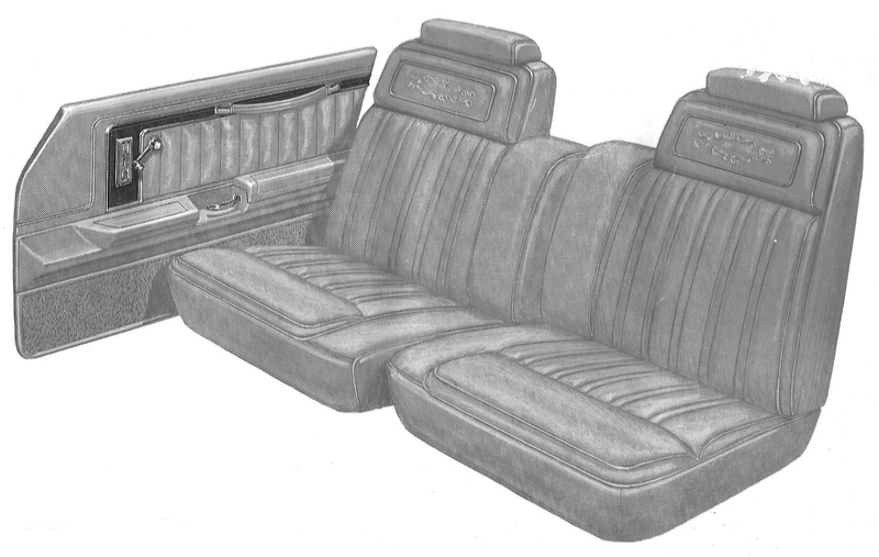 1977 Ford LTD Landau 2-Door Pillared Hardtop Trim QB Complete Interior
