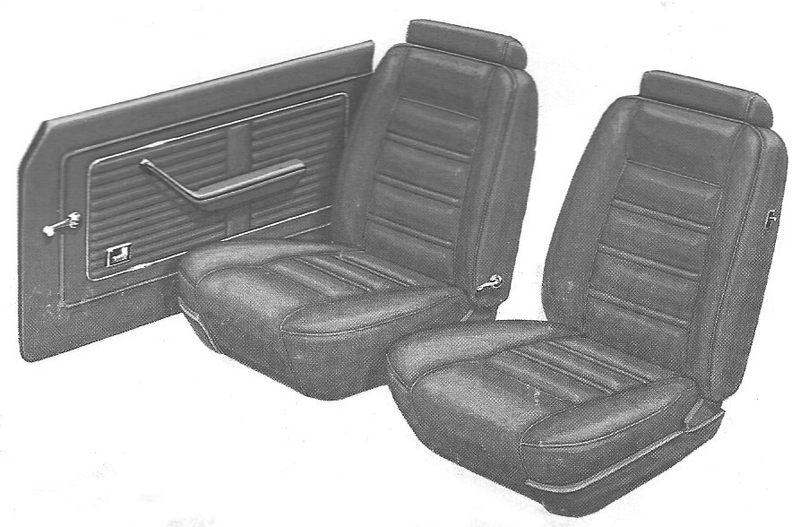 1977 Ford Maverick 2-Door Sedan Trim SD Complete Interior