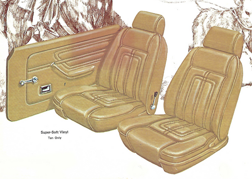 1972 Ford Maverick Luxury Decor 2-Door Sedan Complete Interior
