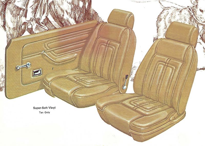 1972 Ford Maverick Luxury Decor 2-Door Sedan Complete Interior