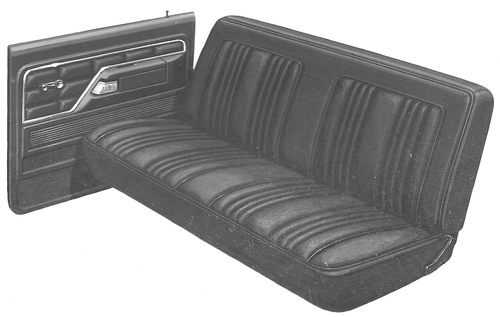 1977 Ford Ranger Pickup Trim BR Complete Interior