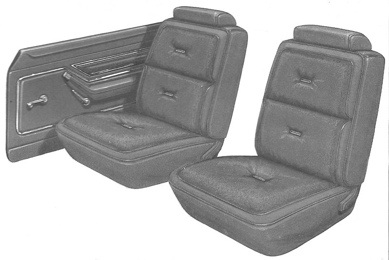 1977 Ford Pinto Squire 2-Door Station Wagon Trim HG Complete Interior