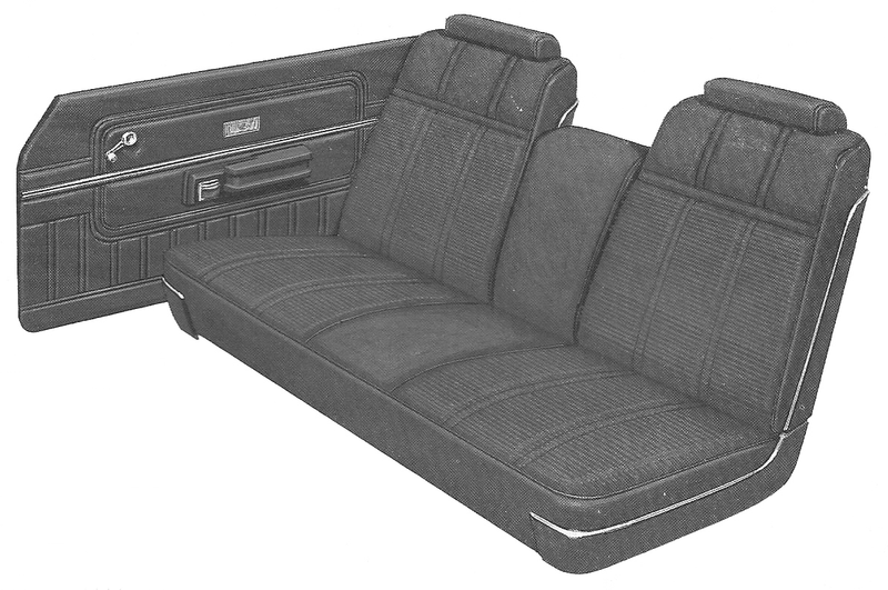 1977 Ford Ranchero GT Pickup Trim LD Complete Interior