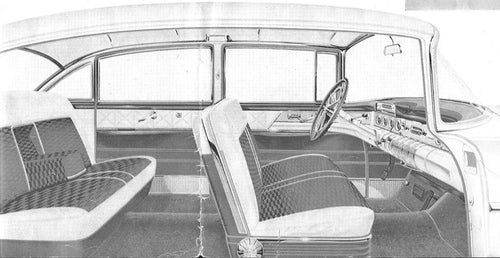 1955 Buick Roadmaster 4-Door Sedan Trim 70 Complete Interior