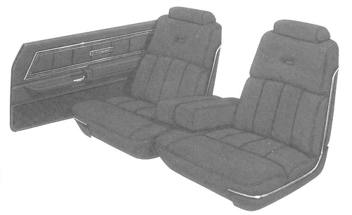 1978 Ford Thunderbird 2-Door Hardtop Trim RR Complete Interior