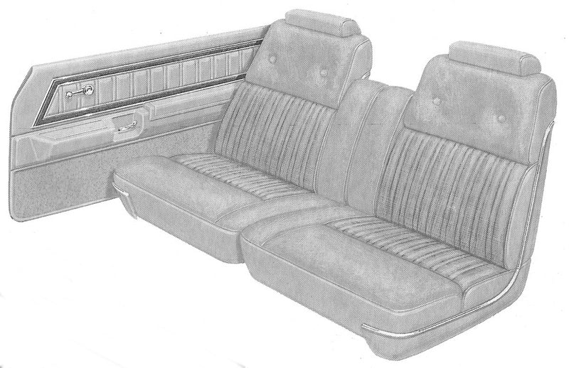 1978 Ford Thunderbird 2-Door Hardtop Trim DE Complete Interior