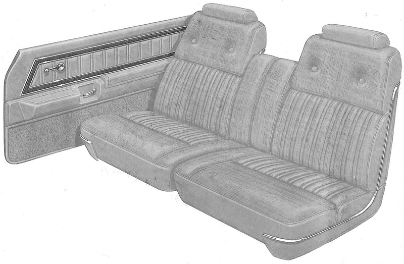 1977 Ford Thunderbird 2-Door Hardtop Trim DB Complete Interior